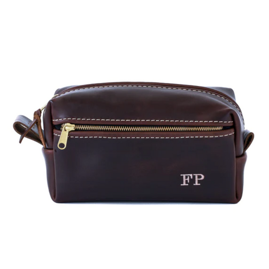 Lifetime Leather Co | Double Zipper Toiletry Bag