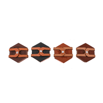 Lifetime Leather Co | Leather Hexagon Coaster Set