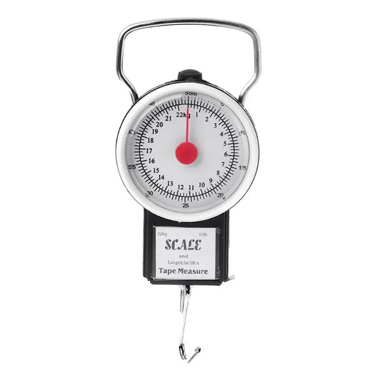 Portable Fish Hanging Hook Weighing Scale with Tape Measure