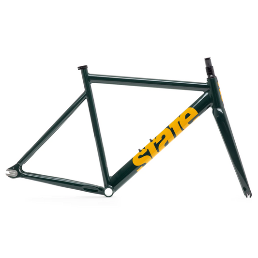 State Bicycle Co. | 6061 Black Label v3 - Frame Set - Green / Gold