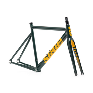 State Bicycle Co. | 6061 Black Label v3 - Frame Set - Green / Gold