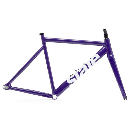 State Bicycle Co. | 6061 Black Label v3 - Frame Set - Purple / White