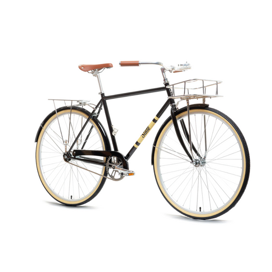 State Bicycle Co. | City Bike - The Black & Tan (Single-Speed)