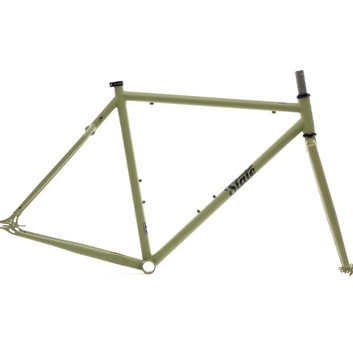 State Bicycle Co. | 4130 Steel - Fixed Gear / Single-Speed - Frame Set - Matte Olive