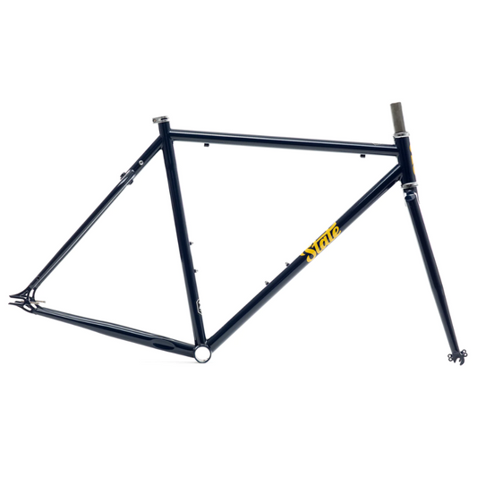 State Bicycle Co. | 4130 Steel - Fixed Gear / Single-Speed - Frame Set - Navy / Gold