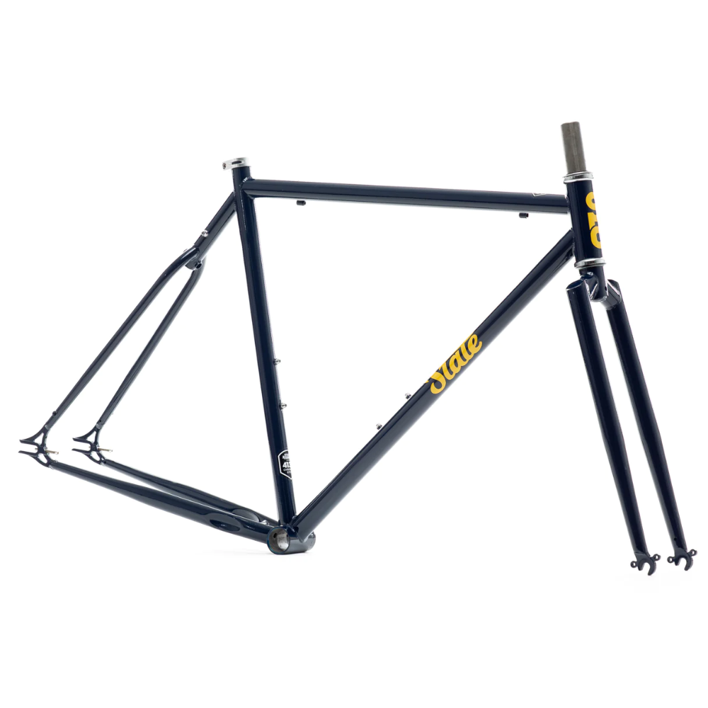 State Bicycle Co. | 4130 Steel - Fixed Gear / Single-Speed - Frame Set - Navy / Gold 2