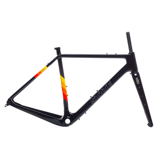 State Bicycle Co. | Carbon All-Road Frame & Fork Set - Black / Ember