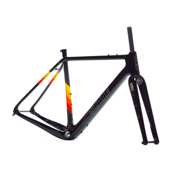 State Bicycle Co. | Carbon All-Road Frame & Fork Set - Black / Ember