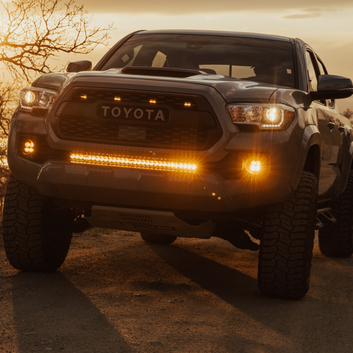 Heretic Studio | Behind The Grill 30 Inch LED Light Bar with Amber Lens for 3rd Gen TOYOTA Tacoma (2016 - 2021)