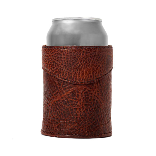 Mission Mercantile Leather Goods | Campaign Leather Can Koozie