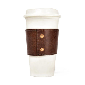 Mission Mercantile Leather Goods | Campaign Leather Cup Sleeve