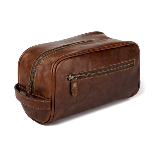 Mission Mercantile Leather Goods | Benjamin Leather Toiletry Wash Bag