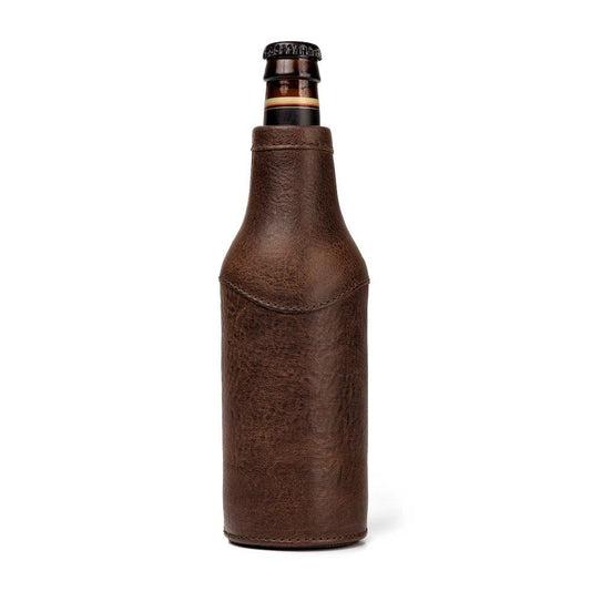 Mission Mercantile Leather Goods | Campaign Leather Bottle Koozie