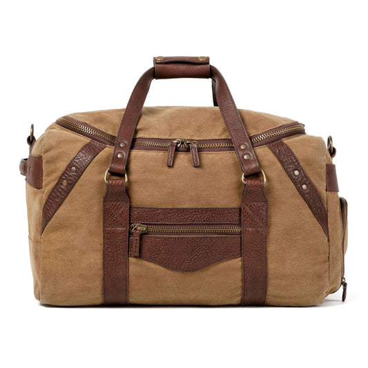 Mission Mercantile Leather Goods | Campaign Waxed Canvas Medium Duffel Bag