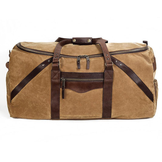 Mission Mercantile Leather Goods | Campaign Waxed Canvas X-Large Duffel Bag