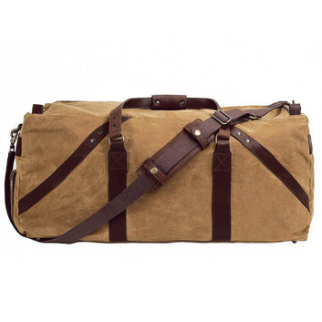 Mission Mercantile Leather Goods | Campaign Waxed Canvas X-Large Duffel Bag