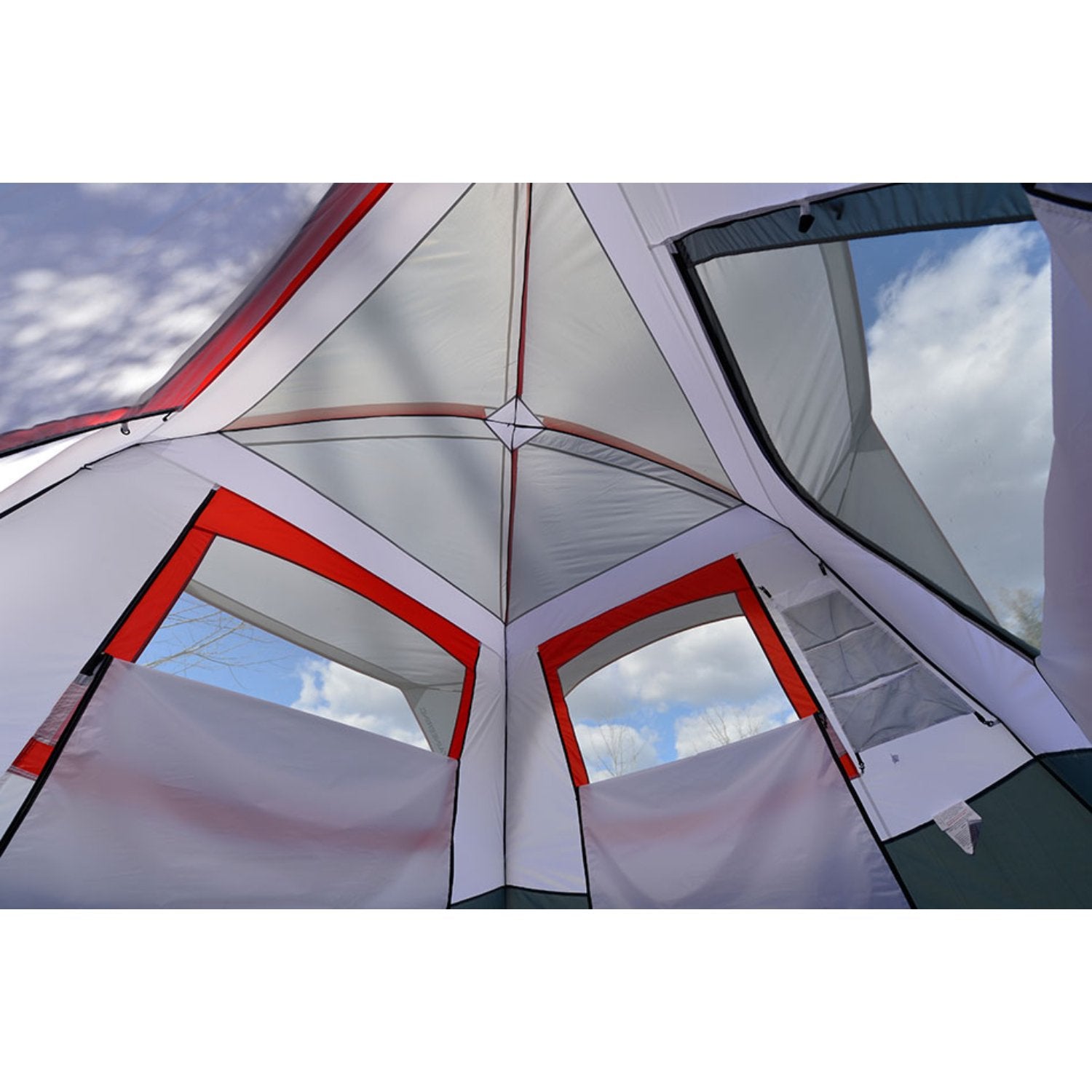 ALPS Mountaineering | Camp Creek 4 Person Camping Gray/Red Tent 6